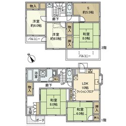 新吉田町戸建の物件間取画像